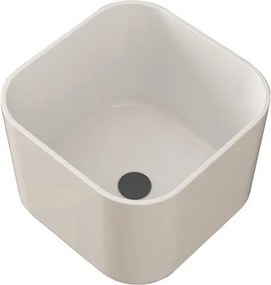 Lavabo da appoggio BADEN HAUS quadrato in ceramica L 40 x H 29 x P 40 cm bianco