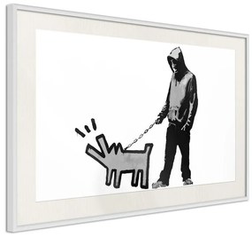 Poster  Banksy: Choose Your Weapon  Cornice Quadri Cornice d'oro con passe-partout, Larghezza x Altezza Home decor 30x20