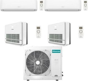 Climatizzatore Condizionatore Hisense Console R32 Quadri Split Hi comfort + Console Inverter 9000 + 9000 + 9000 + 9000 BTU con U.E. 4AMW81U4RJC