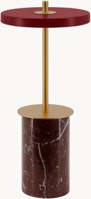 Lampada da tavolo a LED con batteria da interno-esterno in marmo Asteria Move Mini