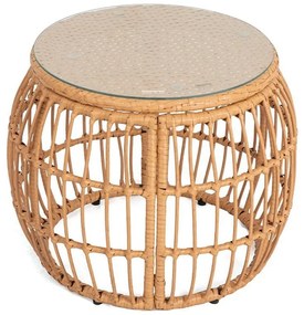 Tavolo da giardino rotondo in rattan artificiale ø 55,5 cm Vistdal - Bonami Essentials