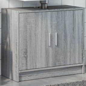 Mobile Lavabo Grigio Sonoma 63x29x55 Cm İn Legno Multistrato /