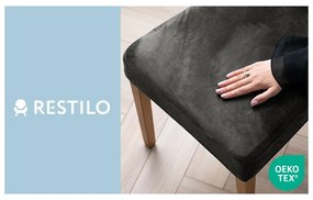 Set di coprisedia grigi con rivestimento elastico per sedie 4 pz 48 cm Sento – Restilo