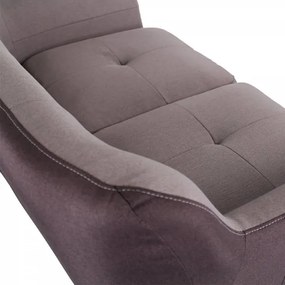 Divano 2 posti 130 cm - tessuto Tortora imbottito ELLEN