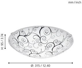Eglo 96117 - Plafoniera LED MARGITTA 1 LED/11W/230V