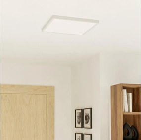 Eglo 901729 - LED RGBW dimmerabile, plafoniera con vetro fumé FUEVA-Z LED/17,8W/230V 39cm IP44 bianco