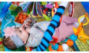 Lionelo - Coperta per bambini per giocare con casa AGNES PLUS