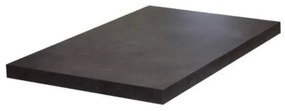 Top per lavabo Remix SENSEA L 90 x H 3.8 x P 49 cm metallo anticato truciolare, effetto pietra naturale, disponibile su misura