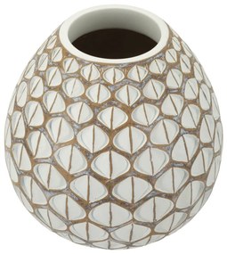 Vaso Resina Tibet Cm Ø 27X27 Elegante Design Moderno