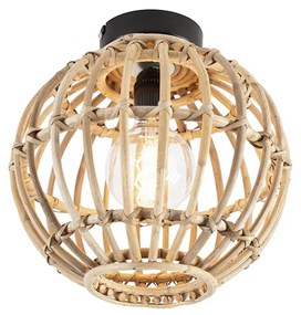 Lampada da soffitto in bambù rustico 30 cm - Canna