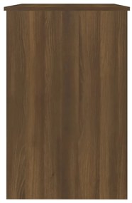 Scrivania rovere marrone 100x50x76 cm in legno multistrato