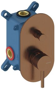 Rubinetto per doccia ad incasso monocomando Loop oro rosa lucido SANYCCES