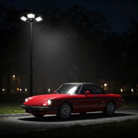 Lampada stradale solare LED con sensore LED/22W/6V 6500K IP65 nero + +TC