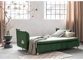 Divano in velluto verde 225 cm Charming Charlie - Miuform