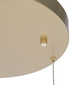 Lampada a sospensione rotonda in ottone con LED a 3 step dimmerabile 3 luci - Lyani