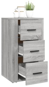 Credenza grigio sonoma 40x33x70 cm in legno multistrato