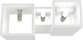 Applique da Parete 4xG9 PARALLEL 4 in Gesso Pitturabile