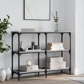 Tavolo Consolle Grigio Sonoma 100x29x75 Cm İn Legno Multistrato /