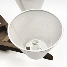 Brilagi - Lampadario LED ANTHONY 5xE14/40W/230V rovere/noce/bianco