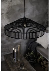 Markslöjd 108782 - Lampadario a sospensione con filo TAPA 1xE27/40W/230V nero/bambù