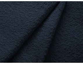 Divano letto blu scuro in tessuto bouclé 247 cm Jodie - Micadoni Home