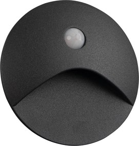Kanlux 39137 - Lampada LED per gradini con sensore EXIN 2,5W/230V 4000K IP65 antracite rotonda