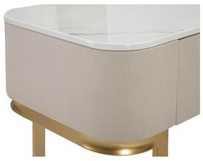Consolle in beige-oro 40x100 cm Beauty - Mauro Ferretti