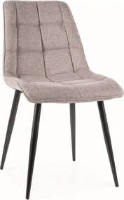 Sedia Chic Brego grigio07/nero
