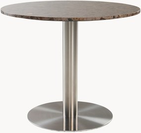 Tavolo rotondo in acciaio inossidabile Terracina, Ø 89 cm