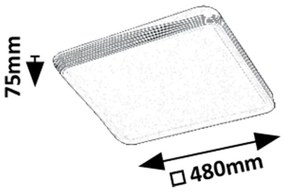 Rabalux 71166 - Plafoniera LED DRUZOR LED/40W/230V 3000K