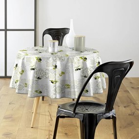 Tovaglia in PVC adatta per pulizia con panno umido ø 160 cm Andalousie – douceur d'intérieur