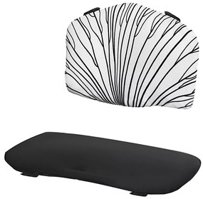 KINDERKRAFT - Cuscino imbottito per seggiolone da pappa ENOCK nero/bianco