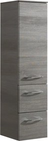 Colonna per mobile bagno Cassca PELIPAL 2 cassetti 1 anta P 33 x L 30 x H 121 cm grigio