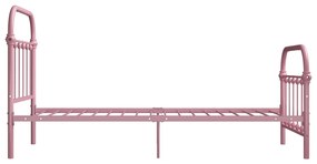 Giroletto rosa in metallo 90x200 cm