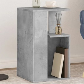 Tavolino Grigio Cemento 35x35x60 Cm İn Legno Multistrato /