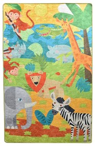 Tappeto antiscivolo per bambini , 100 x 160 cm Animals - Conceptum Hypnose