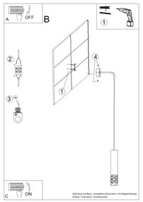 Sollux SL.1695 - Applique LIRO 1xGU10/10W/230V bianco