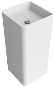 Ceramica flaminia monowash lavabo a colonna 40 cm centro stanza freestanding in ceramica bianco