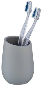 Tazza in ceramica grigia per spazzolini da denti Badi - Wenko