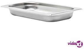 vidaXL Contenitori Gastronorm 12 pz GN 1/3 40 mm in Acciaio Inox