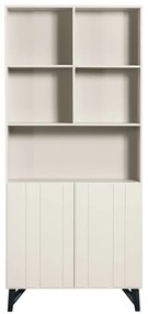 Libreria in legno di pino crema 90x200 cm Miller - WOOOD