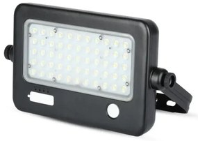 LED Faro solare dimmerabile con sensore LED/10W/3,7V 4000K IP65 + Porta USB