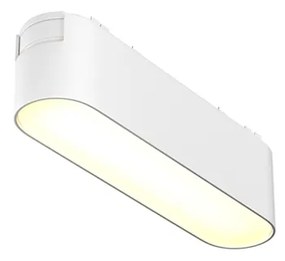 Base Di Illuminazione Per Binario Moderno Basic Alluminio Bianco Luce Calda 6W