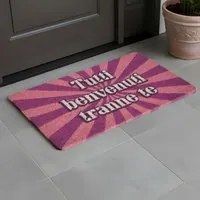 Zerbino 40x70 cm rosa viola Zerbinomania