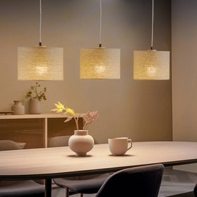 Lampada a sospensione Canvas BRITOP, dimmerabile, Legno chiaro, Soggiorno / Sala da pranzo, Legno, Scandinavo, Lampada a sospensione