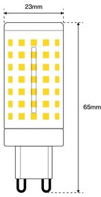 Lampada LED G9 12W Ceramic 100lm/W  - Premium Ultraluminosa Colore Bianco Freddo 6.000K