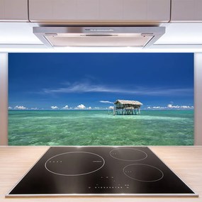 Pannello paraschizzi cucina Paesaggio marino 100x50 cm