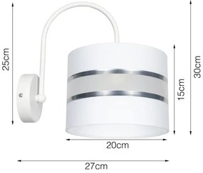 Applique CORAL 1xE27 / 60W / 230V bianco