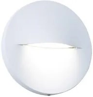 Segnapasso Tondo Moderno Open Alluminio Bianco 3W Led 4000K