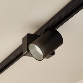 Lindby Faretto a binario LED Linaro/Brinja, nero, monofase